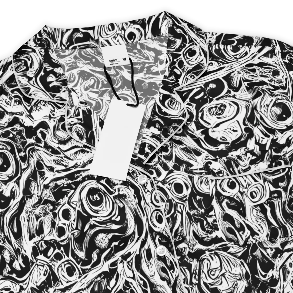 Turbulent Ink on Women's Short Sleeve Pajama Top — Product details