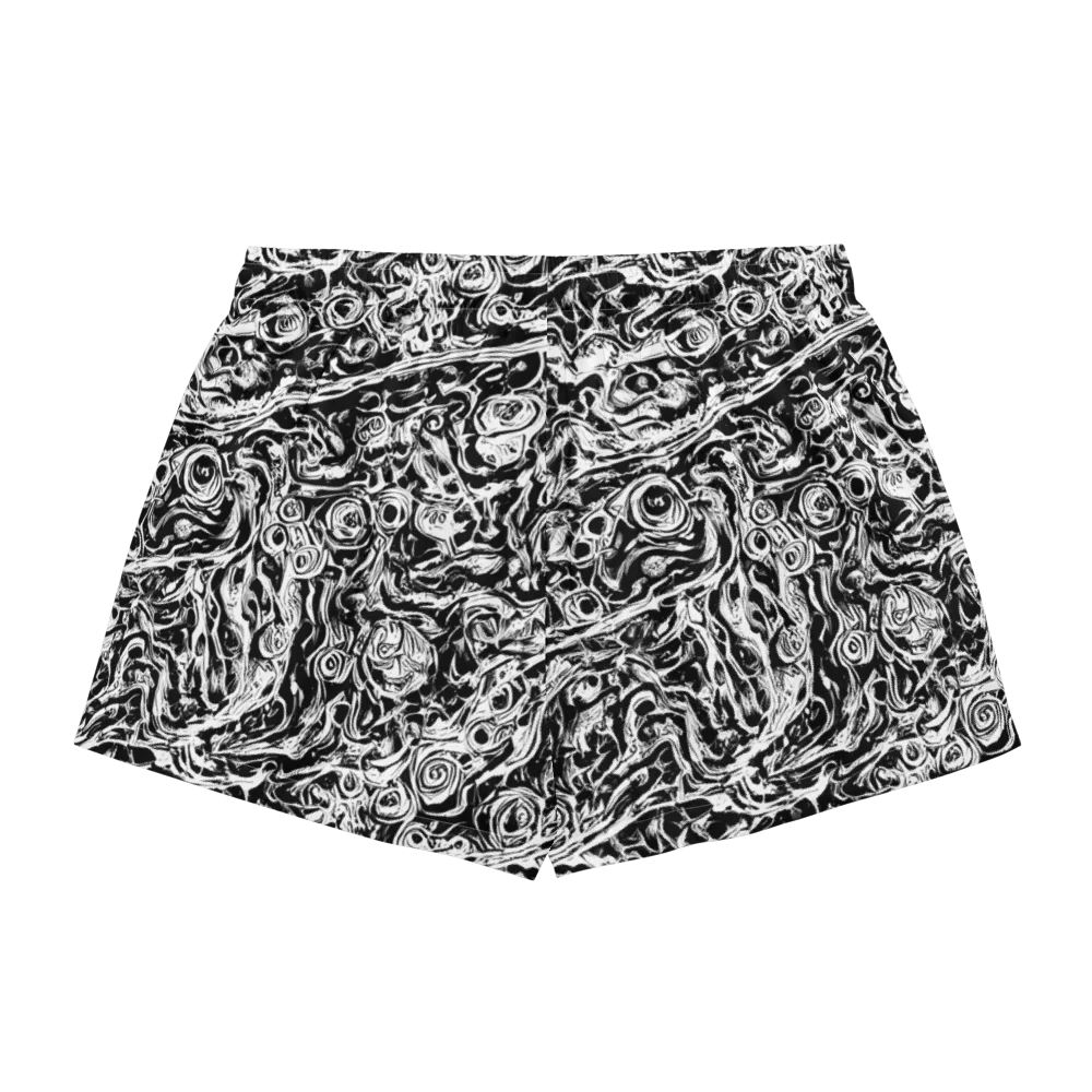 Turbulent Ink on Women's Pajama Shorts — Back