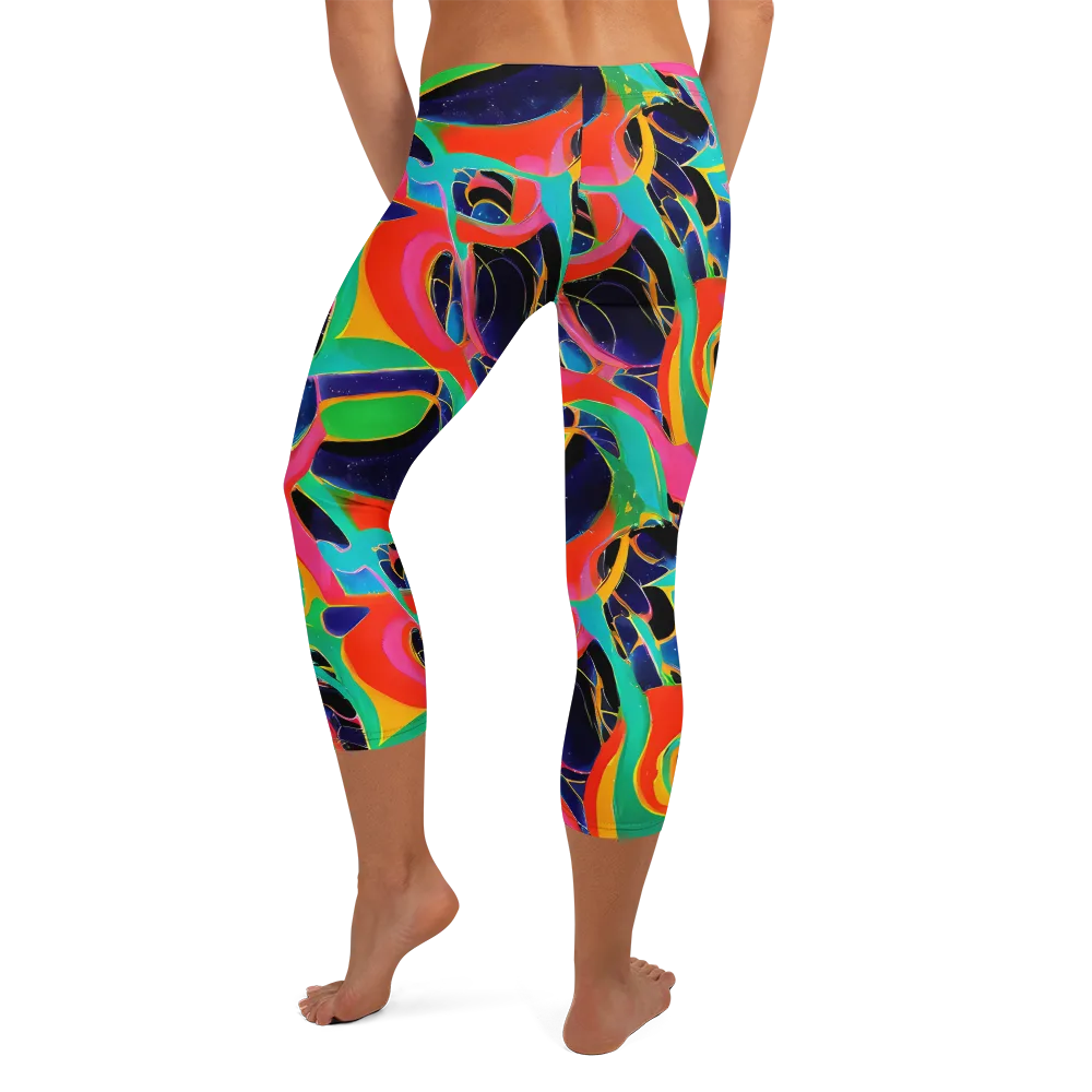 Color Collider on Capri Leggings — Back