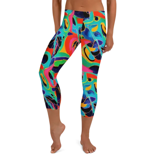 Color Collider on a Capri Leggings
