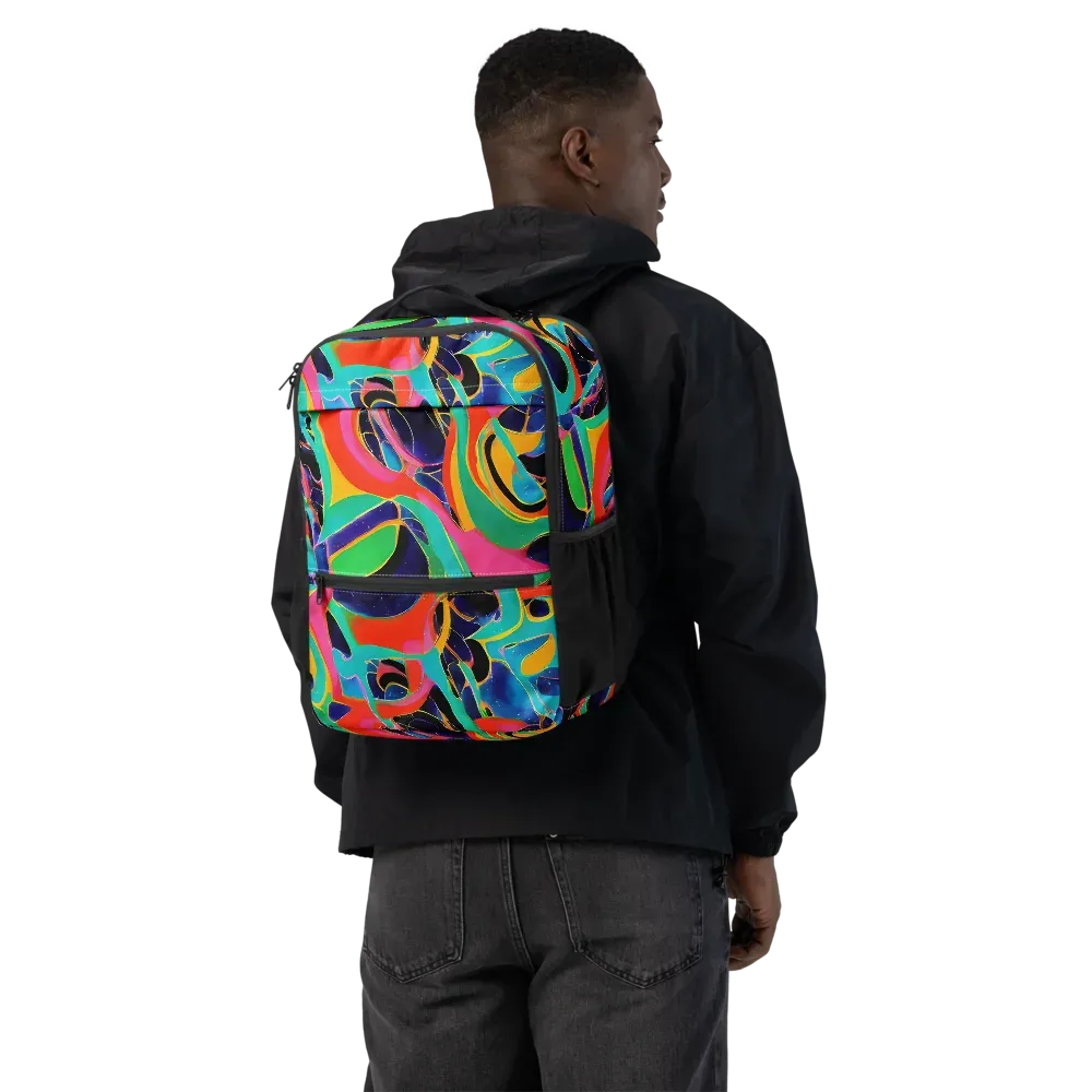 Color Collider on Utility Backpack — Back