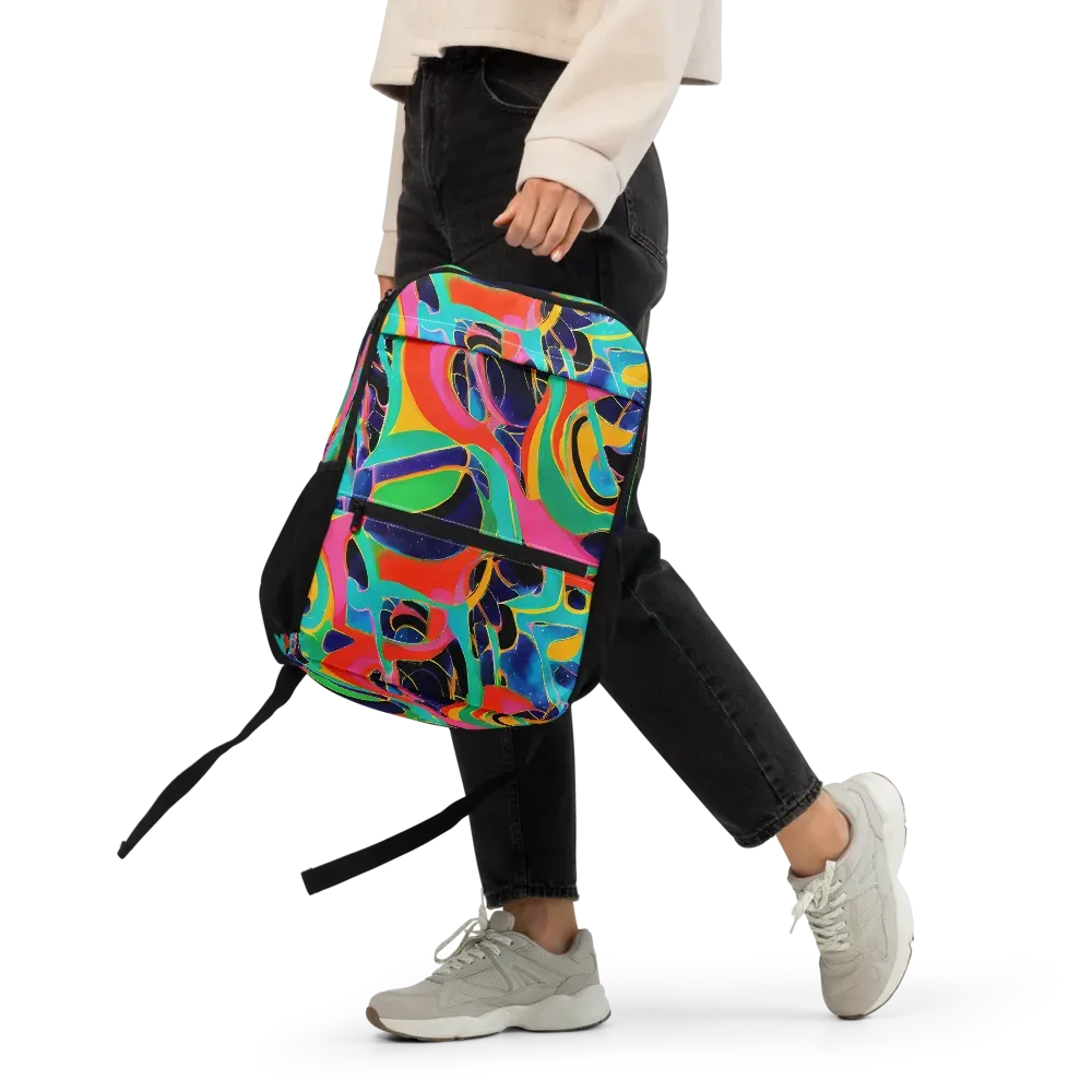 Color Collider on Utility Backpack — Front
