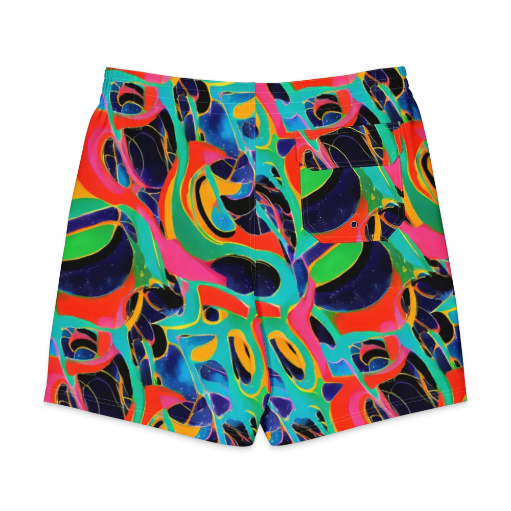 Color Collider on Men's Board Shorts — Back
