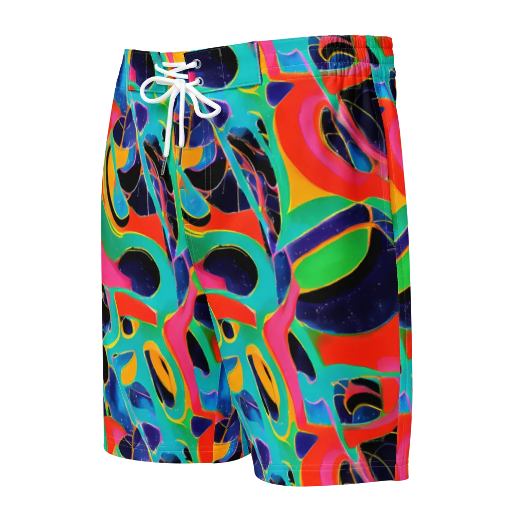 Color Collider on Men's Board Shorts — Front