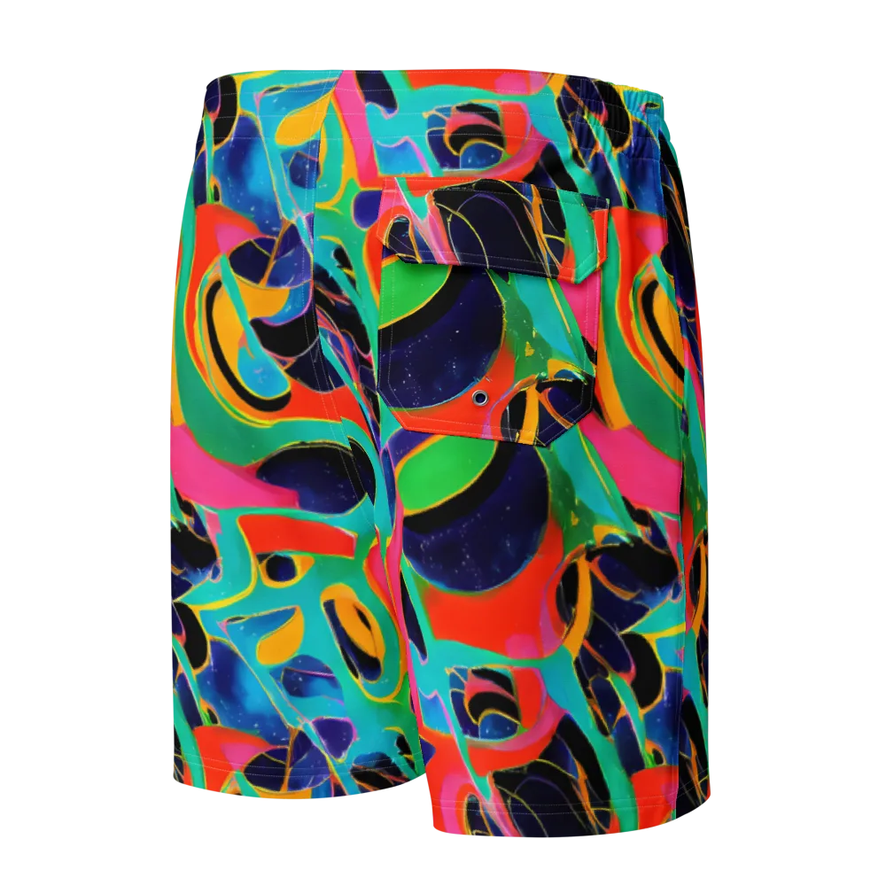 Color Collider on Men's Board Shorts — Back