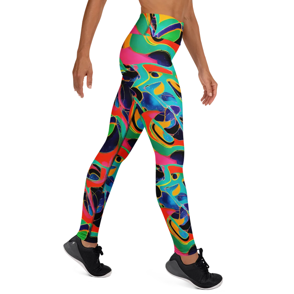 Color Collider on Yoga Leggings — Right