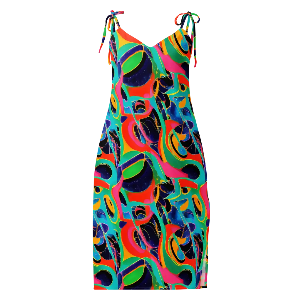 Color Collider on Slip Dress — Front