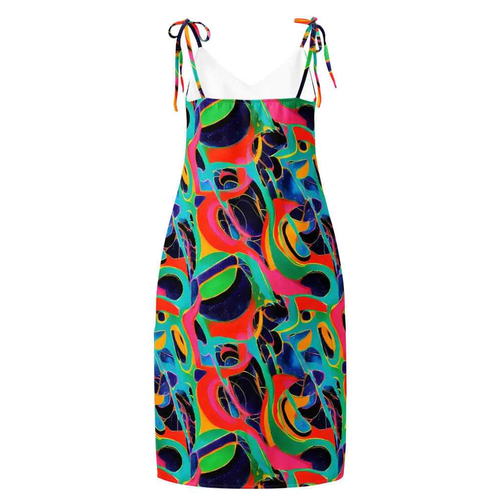 Color Collider on Slip Dress — Back