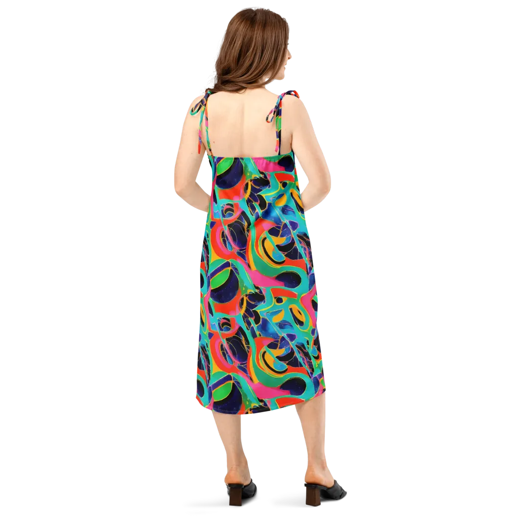Color Collider on Slip Dress — Back