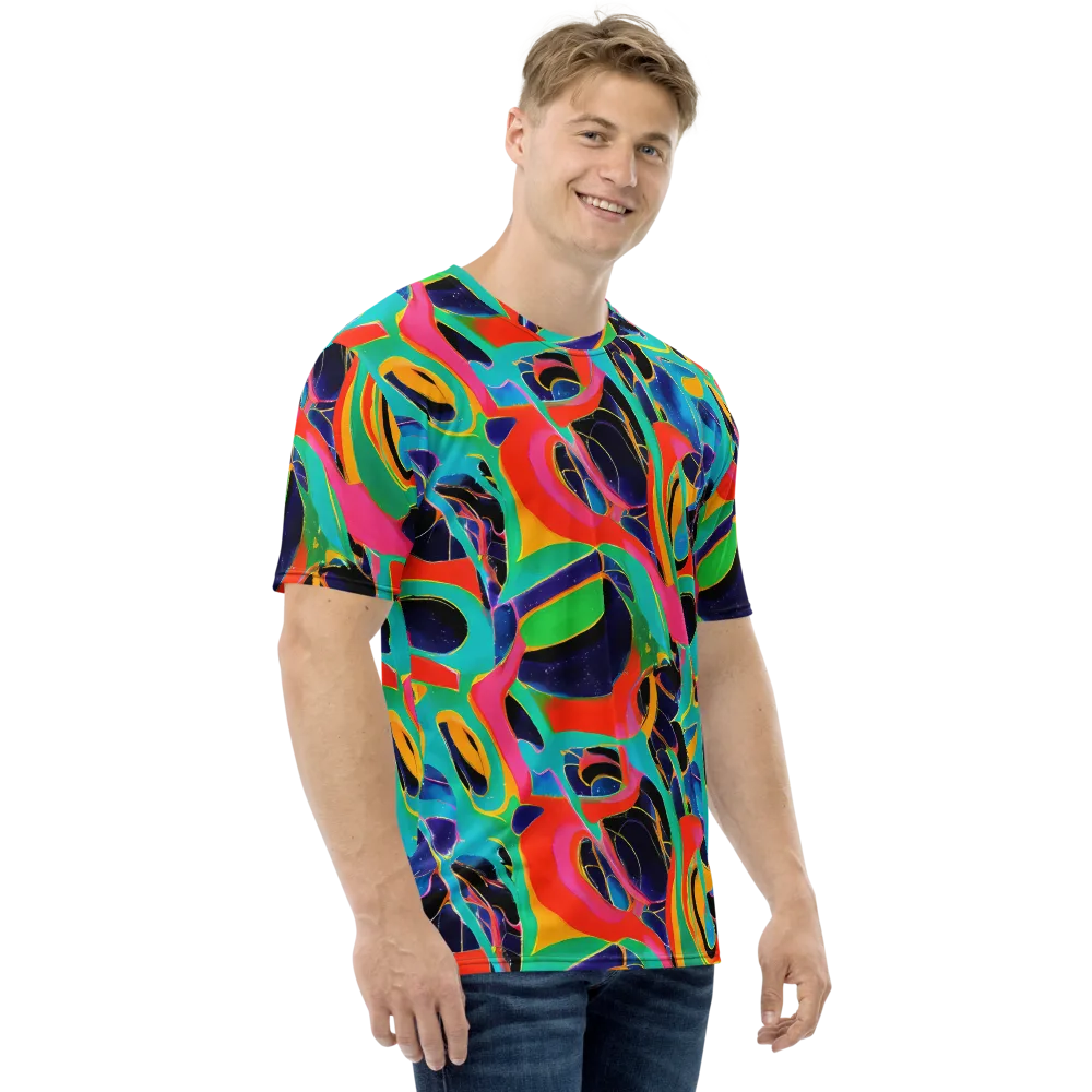 Color Collider on Men's Crew Neck T-Shirt — Right