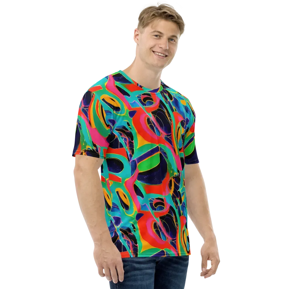 Color Collider on Men's Crew Neck T-Shirt — Right
