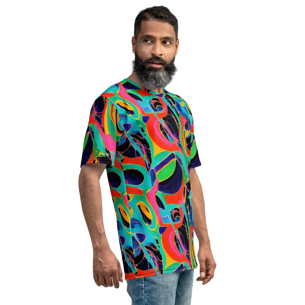 Color Collider on Men's Crew Neck T-Shirt — Right