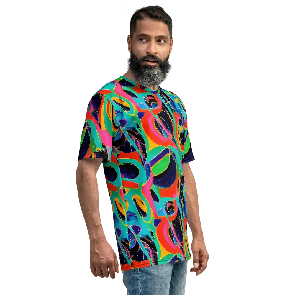 Color Collider on Men's Crew Neck T-Shirt — Right