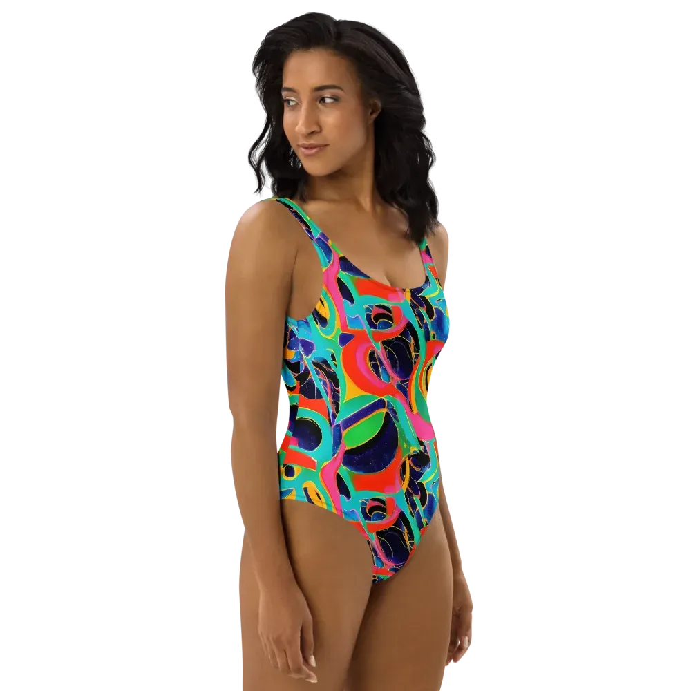 Color Collider on One-Piece Swimsuit — Right
