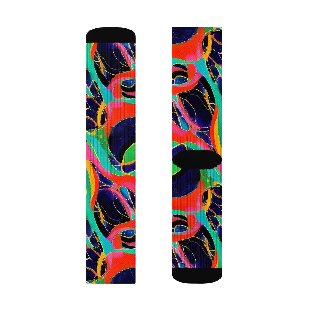 Color Collider on Socks — Left Sock
