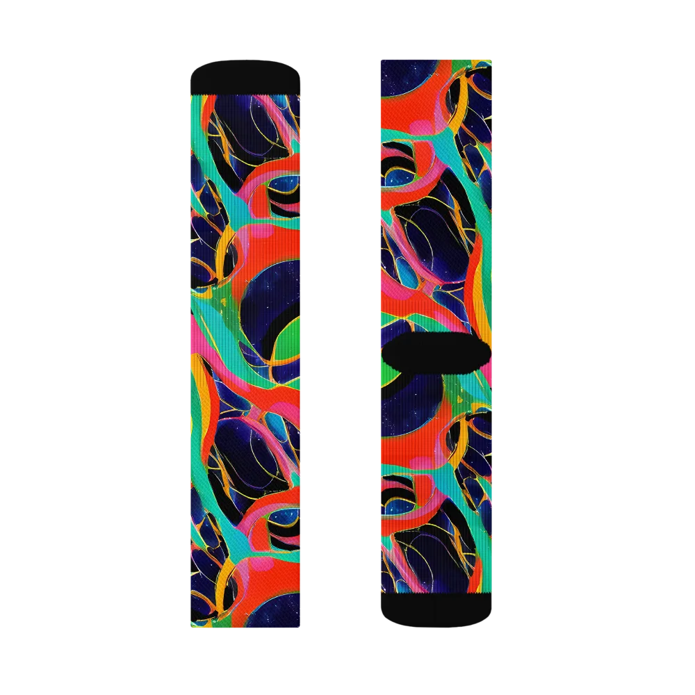 Color Collider on Socks — Right Sock