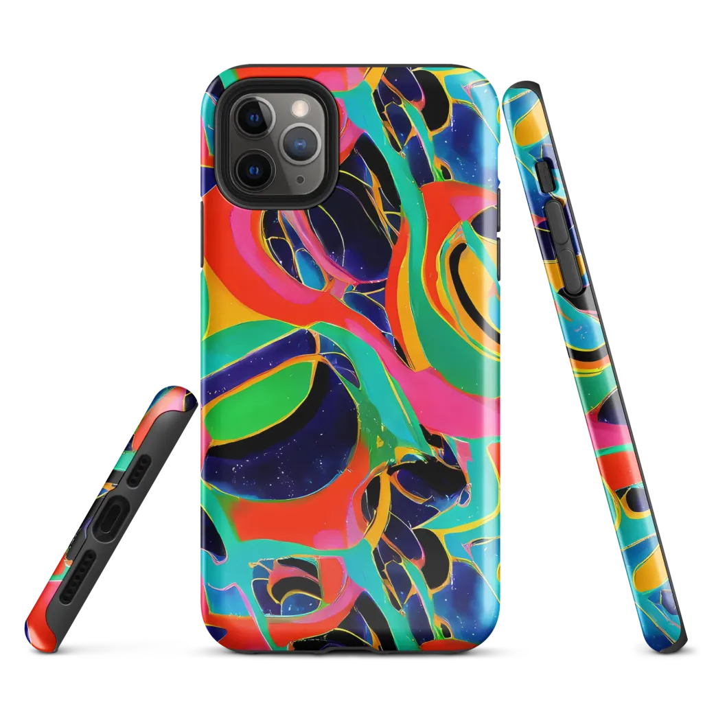 Color Collider on Tough Case for iPhone® — Front