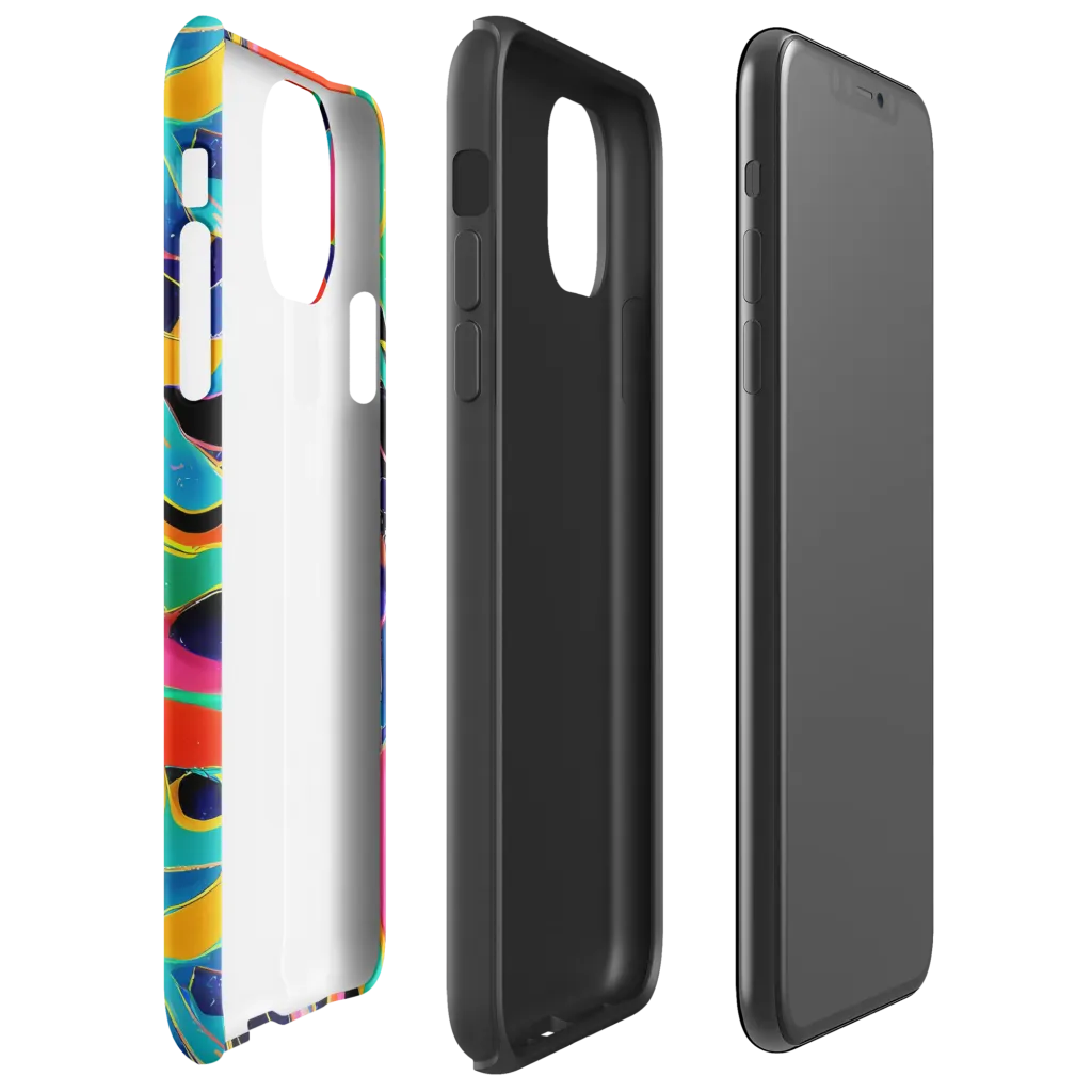 Color Collider on Tough Case for iPhone® — Right