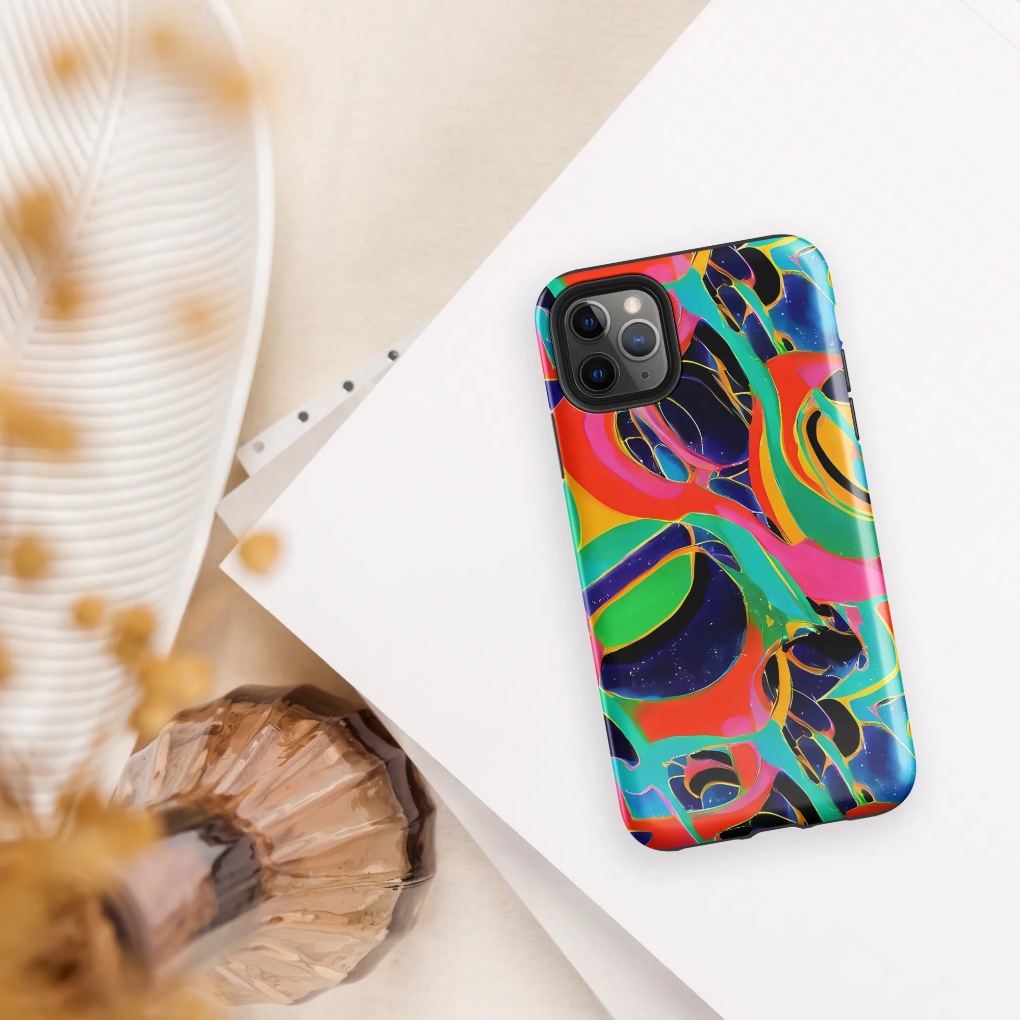 Color Collider on Tough Case for iPhone® — Front