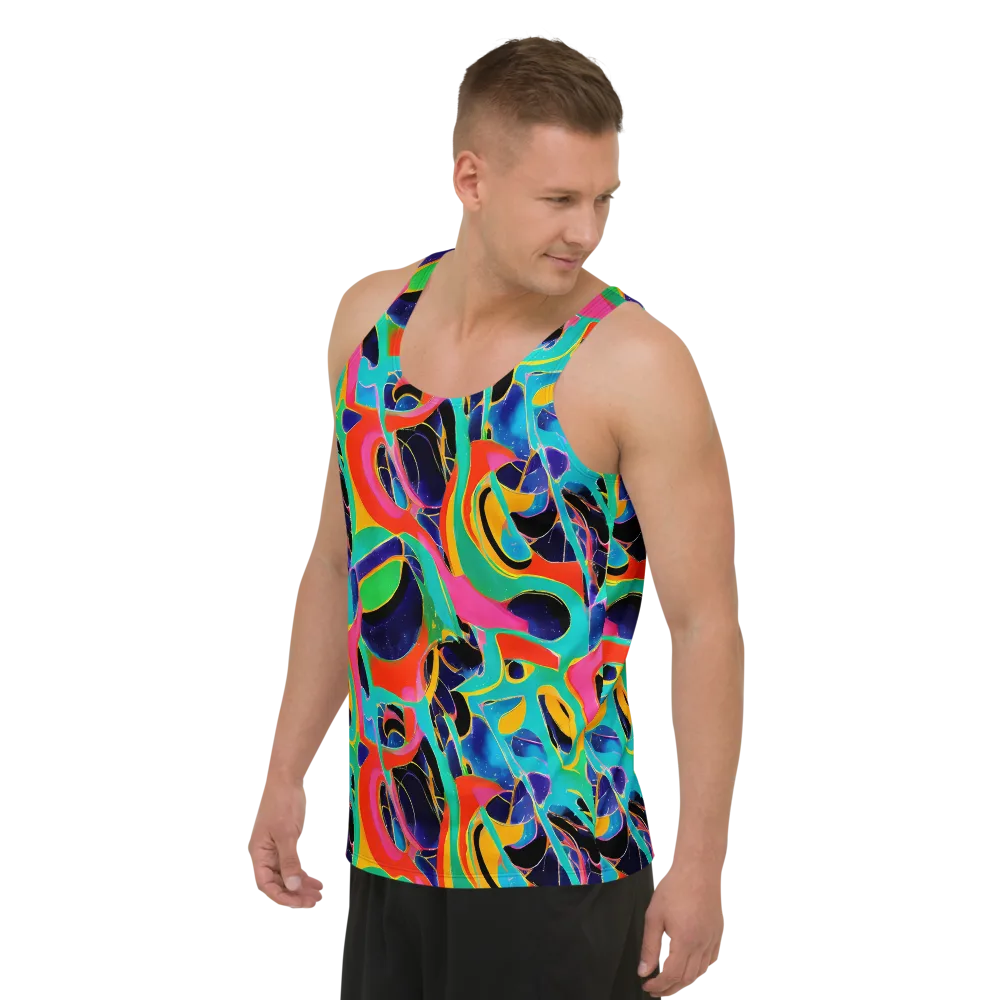 Color Collider on Men's Tank Top — Left Front
