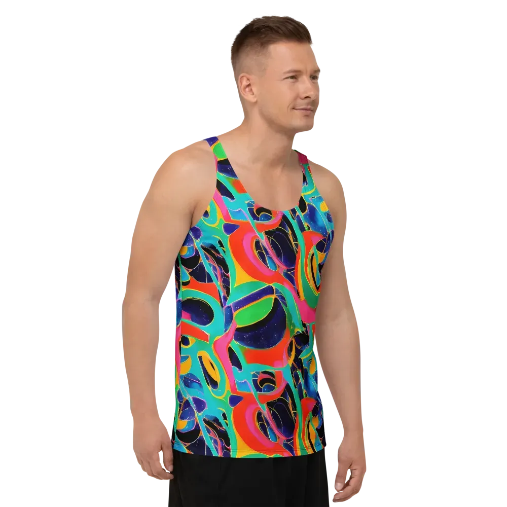 Color Collider on Men's Tank Top — Right Front