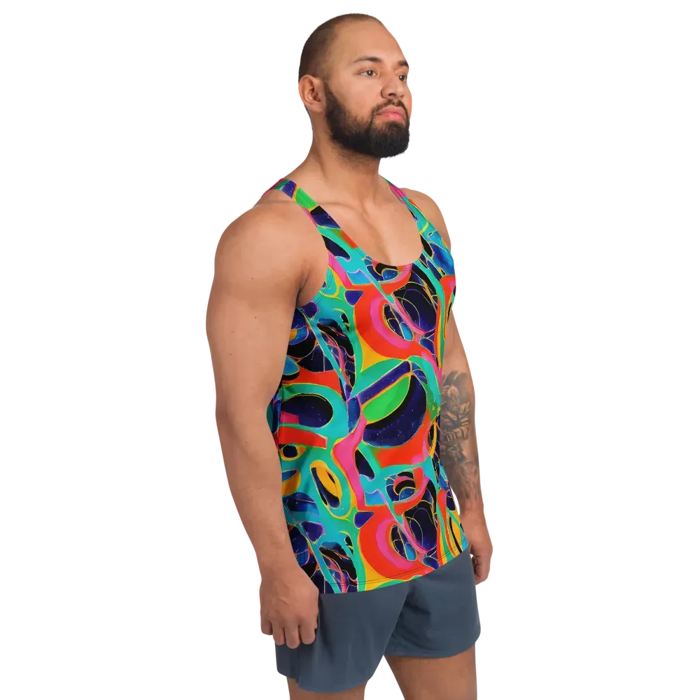 Color Collider on Men's Tank Top — Right Front