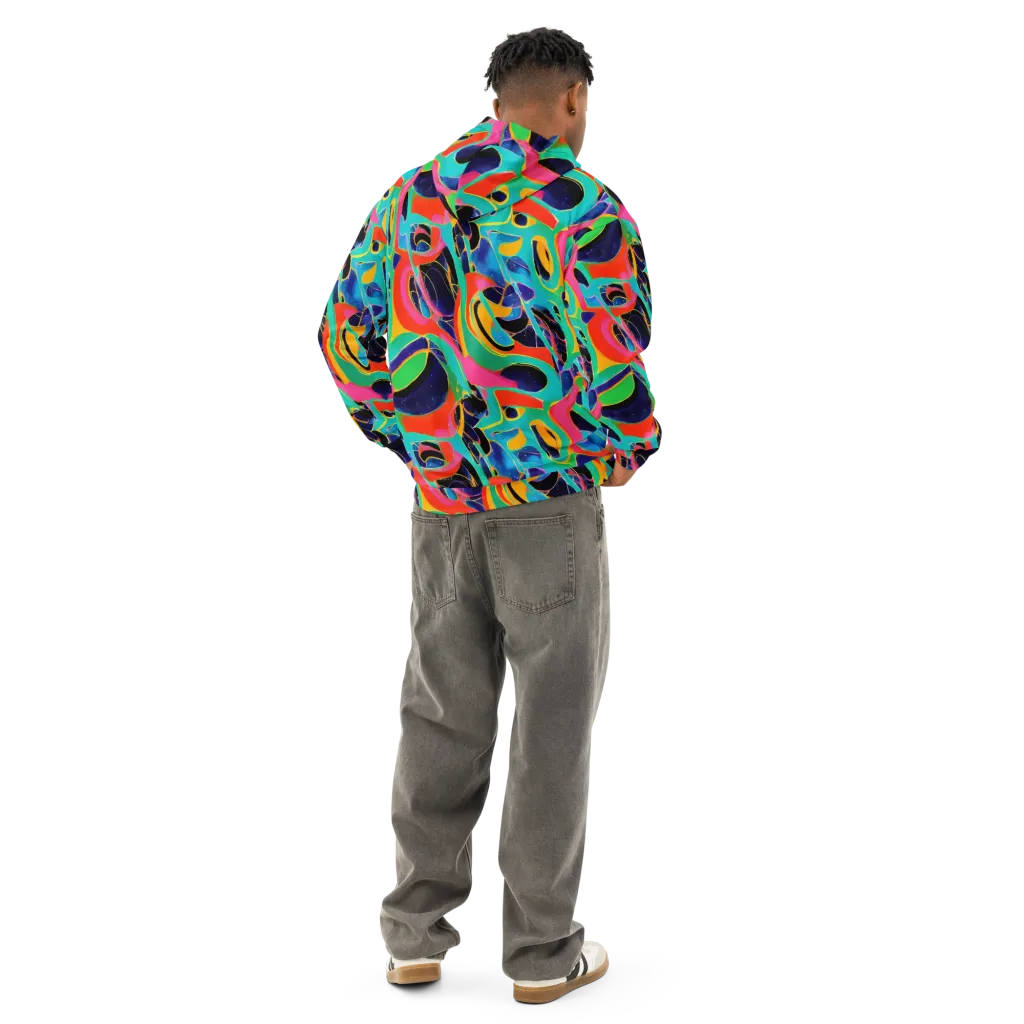 Color Collider on Cotton Hoodie — Back