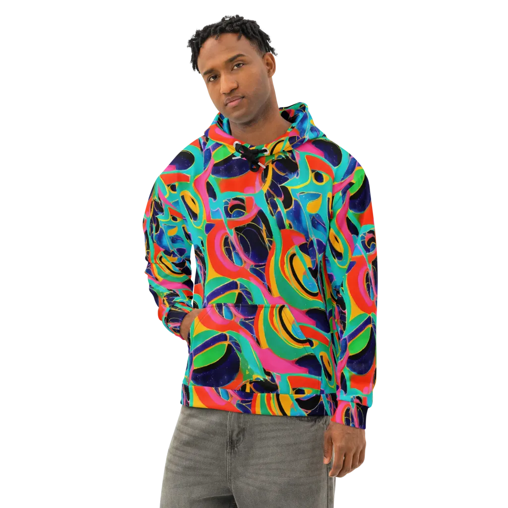 Color Collider on Cotton Hoodie — Left Front