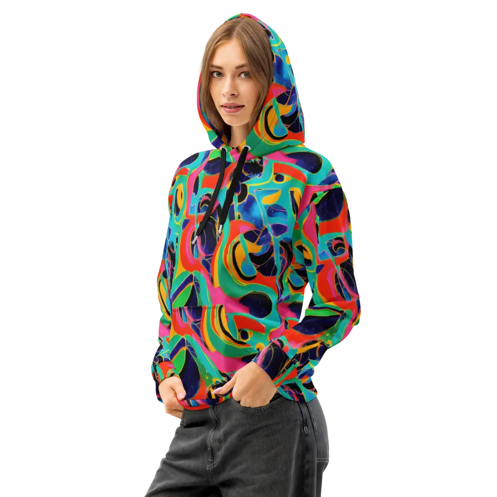 Color Collider on Cotton Hoodie — Left Front