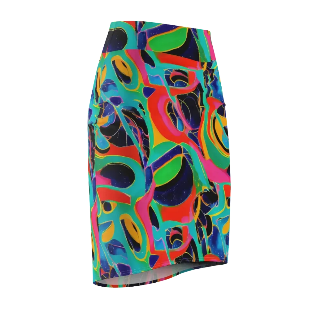 Color Collider on Pencil Skirt — Front Side