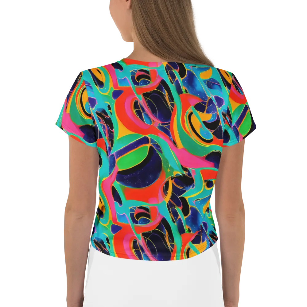 Color Collider on Crop Tee — Back