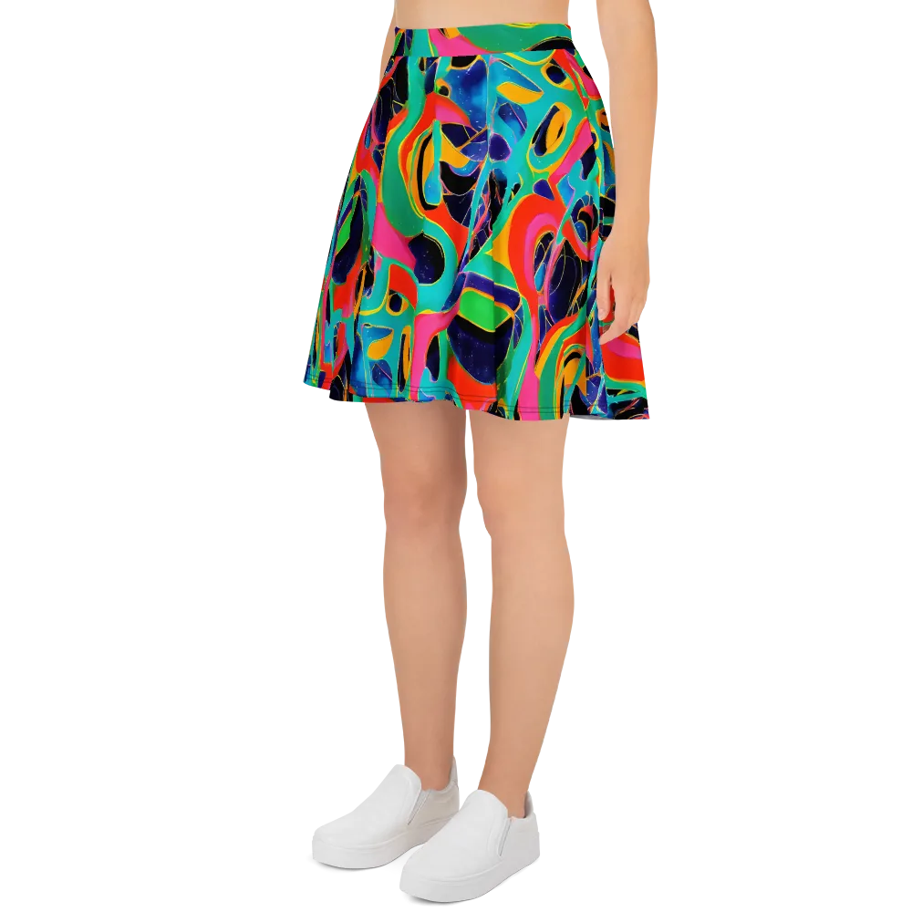 Color Collider on Skater Skirt — Left