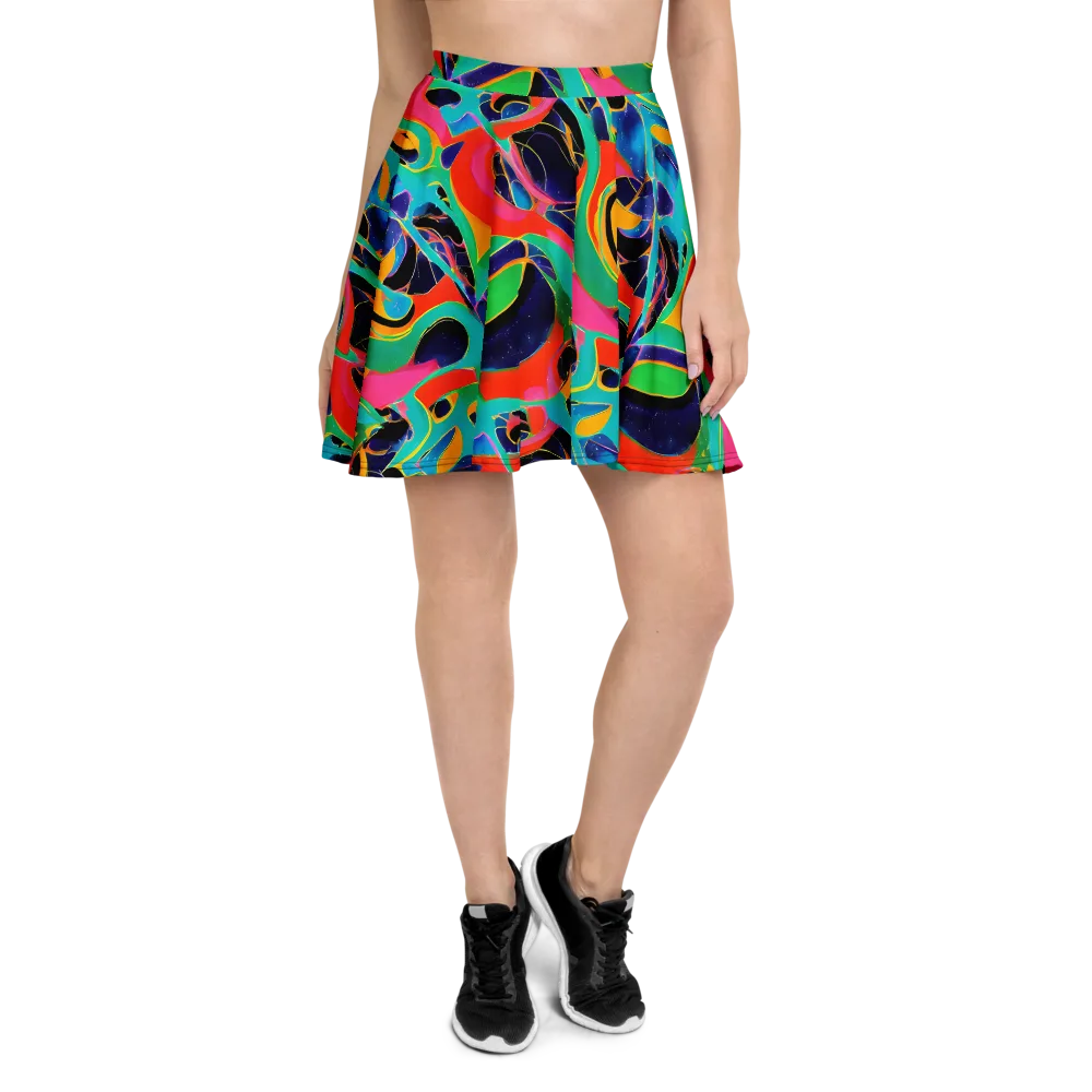 Color Collider on Skater Skirt — Front