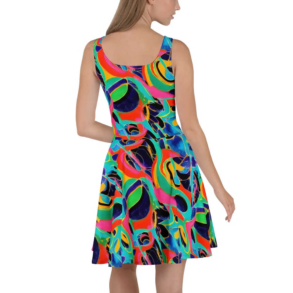 Color Collider on Skater Dress — Back