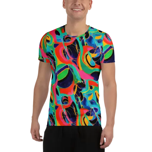 Color Collider on a Men's Athletic T-Shirt