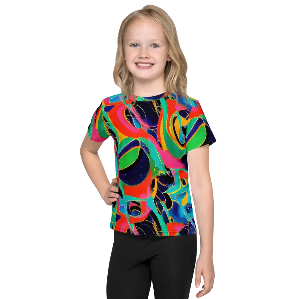 Color Collider on Kids Crew Neck T-Shirt — Front