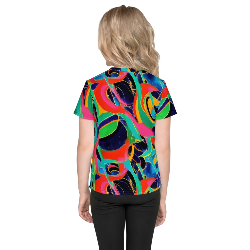 Color Collider on Kids Crew Neck T-Shirt — Back