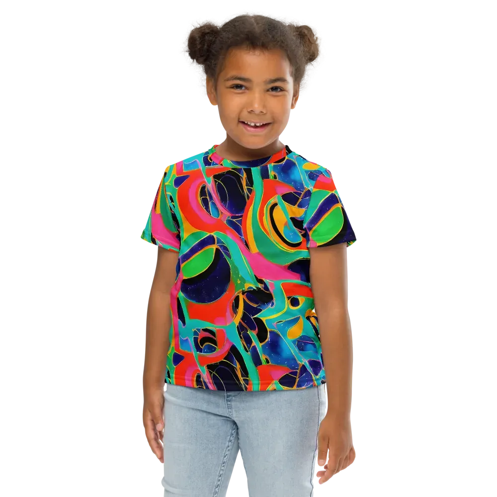 Color Collider on Kids Crew Neck T-Shirt — Front