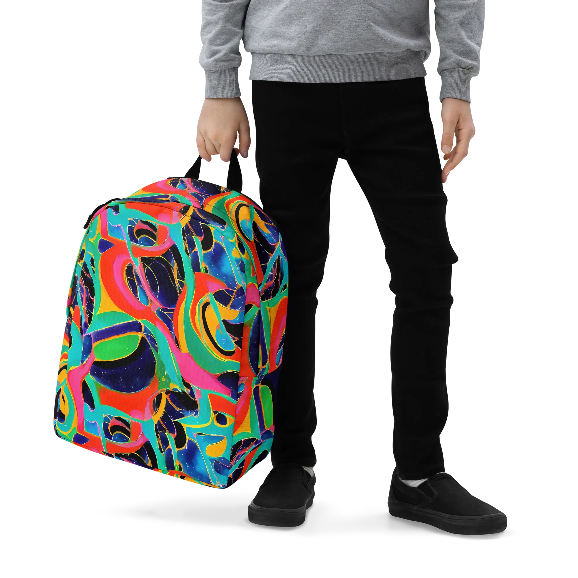 Color Collider on Minimalist Backpack — Zoomed-in
