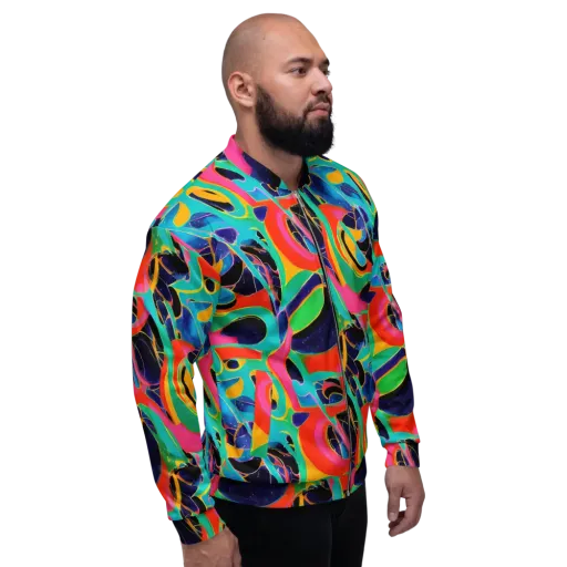 Color Collider on a Bomber Jacket