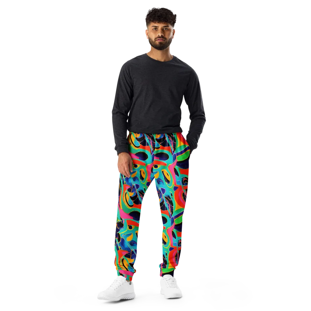 Color Collider on Men's Joggers — Front