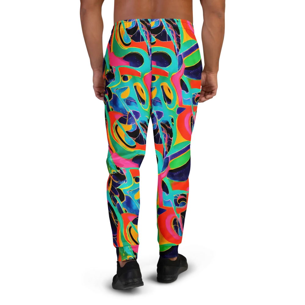Color Collider on Men's Joggers — Back