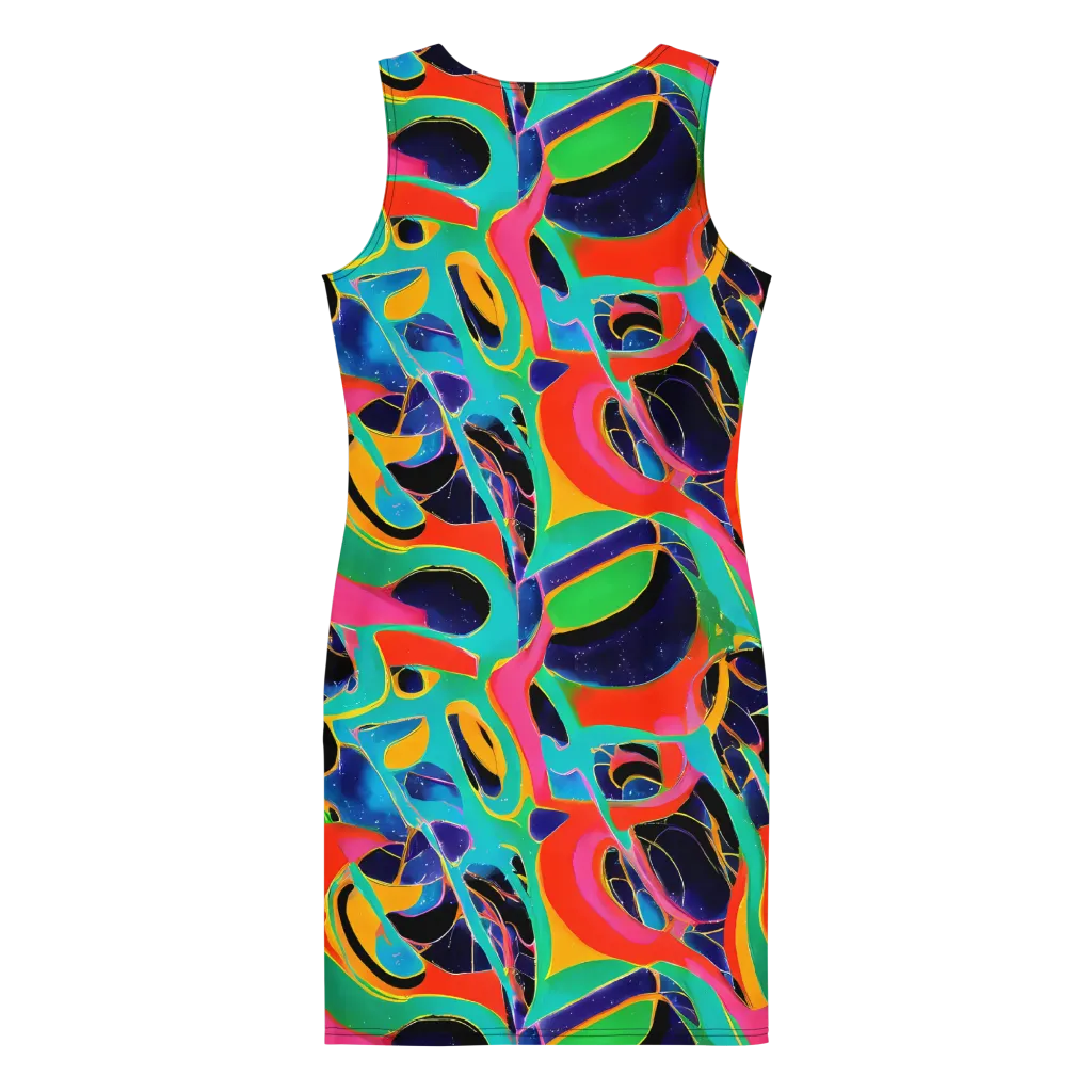 Color Collider on Bodycon Dress — Back