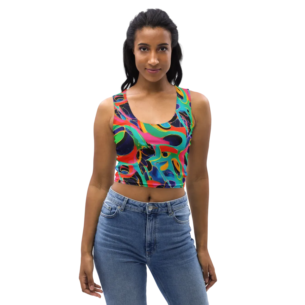 Color Collider on Crop Top — Front