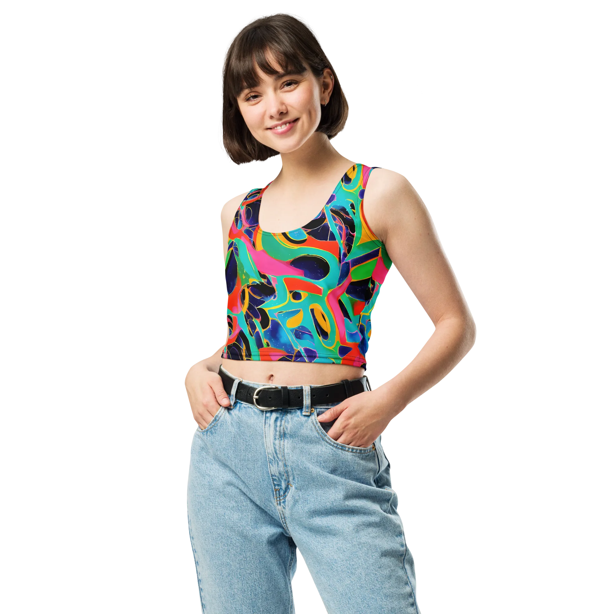 Color Collider on Crop Top — Front
