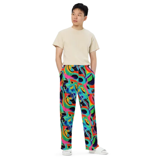 Color Collider on a Wide-Leg Pants