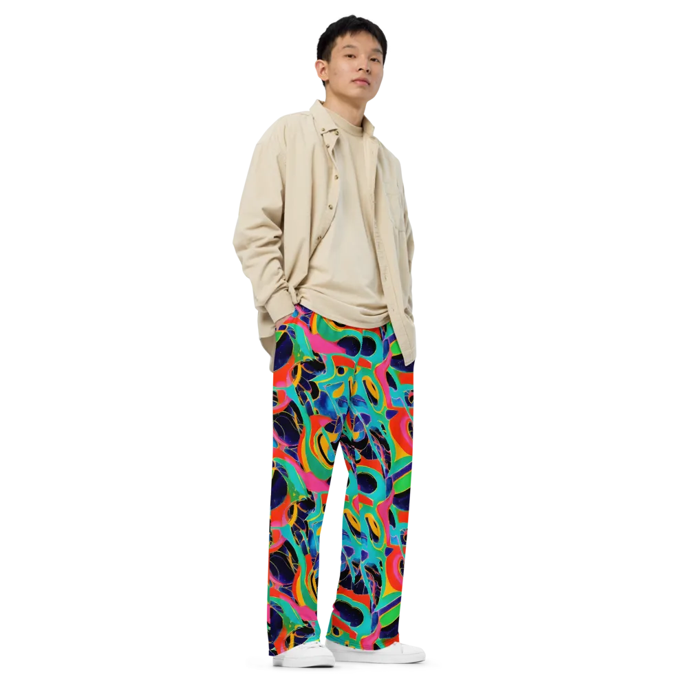 Color Collider on Wide-Leg Pants — Right Front