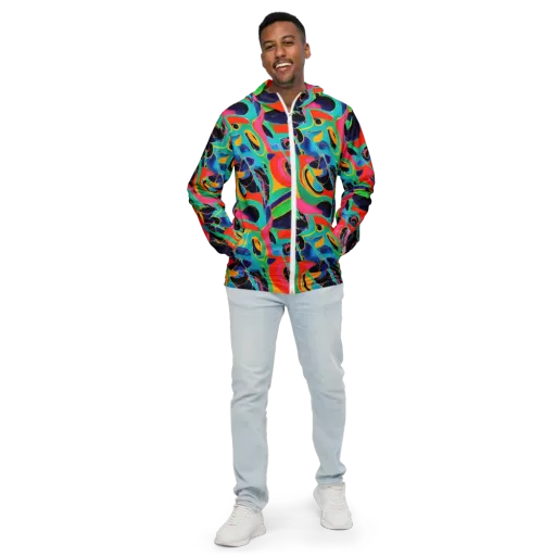 Color Collider on a Men's Windbreaker
