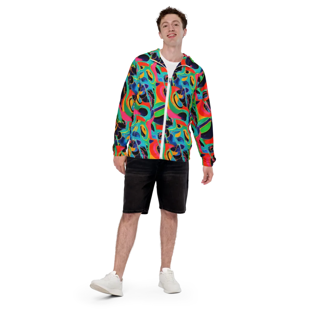 Color Collider on Men's Windbreaker — Front