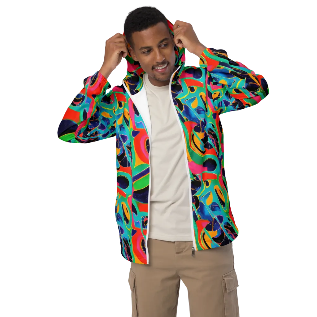 Color Collider on Men's Windbreaker — Front